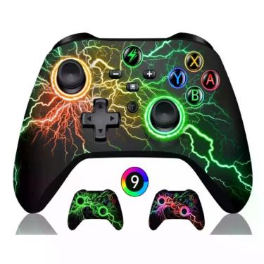 Imagem de Controle Gamer Knup Brasil KP-GM032 para Nintendo Switch Lite Android Ios PC Smart TV com Bluetooth e RGB Preto