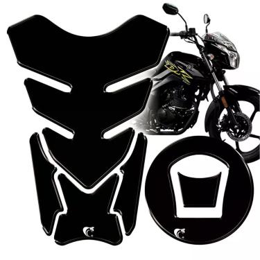 Imagem de Protetor De Tanque Adesivo Moto Haojue Dk 150 Preto Cor Preto