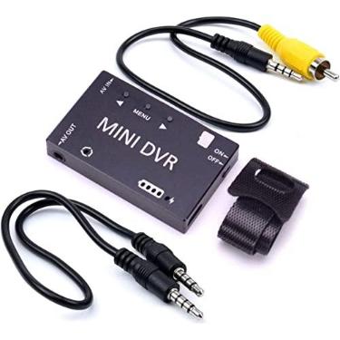 Imagem de RunCam Mini FPV DVR gravador de vídeo digital, HD 720P, NTSC/PAL, suporte para cartão TF de 32 GB, bateria integrada, interface AV de 3,5 mm, captura de vídeo compacta para câmara de vídeo, VHS, Hi8,