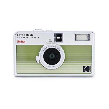 Imagem de Câmera de filme de meia moldura KODAK EKTAR H35N, 35 mm, reutilizável, sem foco, função de lâmpada, filtro estrela integrado, lente melhorada revestida (filme e pilha AAA não incluídos) (verde