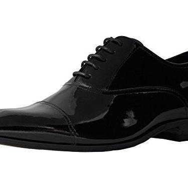 Imagem de Florsheim – Calcinha masculina de bico de smoking oxford formal, Black Patent, 10.5
