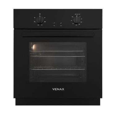 Imagem de Forno de Embutir à Gás Venax 50L Totale Nero GIII Gás GLP Preto, 220V