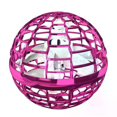 Imagem de Bola Spinner Voadora Led Divertido Colorido Rgb Rosa - SMART TECH
