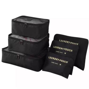 Imagem de Organizador Necessaire Mala Kit 6 Pratico Look Roupas Viagem - oem, Pr