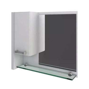 Imagem de Espelheira Para Banheiro 59x54cm Legno 650 Branco Chess