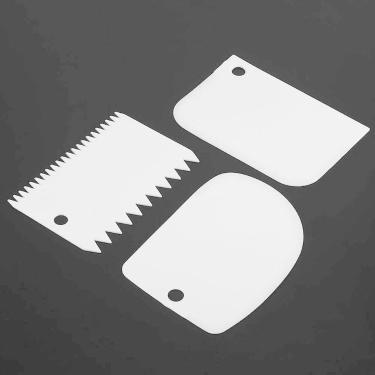 Imagem de Kit Com 2 Raspador De Massa Alisador Bolo Wave Cake Atacado - genérico