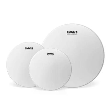 Imagem de Kit de Peles para Bateria Evans G1 Porosa Fusion ETP-G1CTD-F 10" 12" 14" Branca