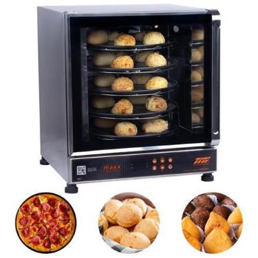 Imagem de Forno Elétrico Giratório 69 Litros Maxx FGED 5 Assadeiras 35 cm Titã, 