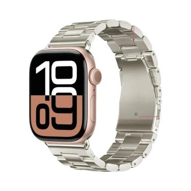 Imagem de Pulseira De Metal Em Aço Inoxidável Para Apple Watch 46mm 42mm 44mm 40