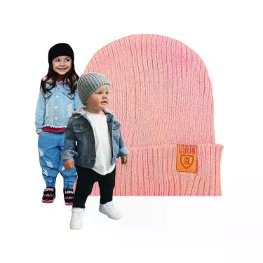 Imagem de Touca Gorro Infantil Bebê Beanie Unissex - oem, Rosa claro, RN ATÉ 4ME