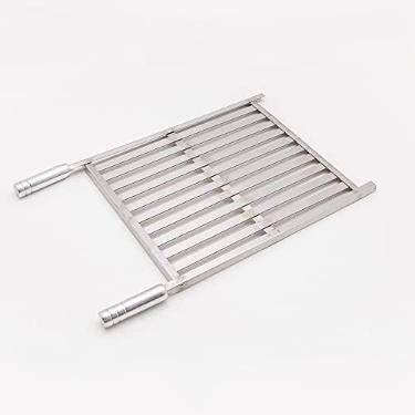 Imagem de Grelha de Inox Barra Chata 30x60cm - ArteInoxx