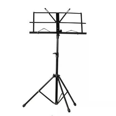 Imagem de Suporte Partitura Tripe Pedestal Estante Notebook Tablet Retratil Ajustavel Maestro Orquestra Ensaio Batuta Com Capa Pro