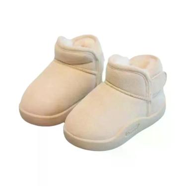 Imagem de Botas De Neve Para Crianças, Botas Curtas Quentes De Pelúcia Para Bebê