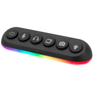 Imagem de Hub USB 5 Portas 3.0 Deck 5 Preto com RGB Streamplify