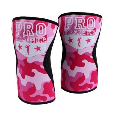 Imagem de Joelheira Neoprene Ajustável Funcional Pro Trainer, Branco, P