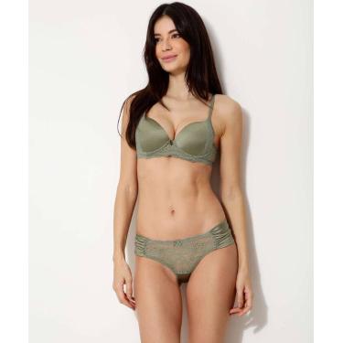 Imagem de Calcinha Bíquini Renda Marisa-91974, Verde, GG