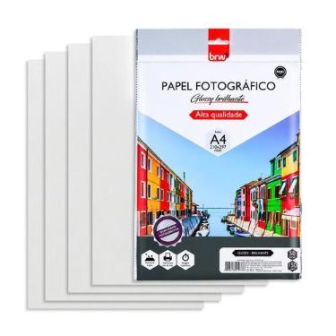 Imagem de Papel Fotográfico Brilhante Prime Glossy A4 150g com 50 Folhas para Im
