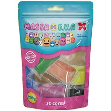 Imagem de Massa De Eva 20 Cores Total 250g - Pacote Com 20, Make+