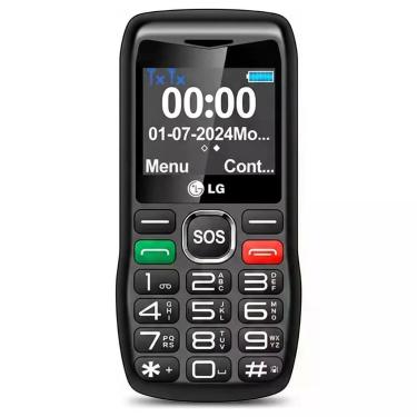 Imagem de Celular LG G365 4G Dual Sim Tela 1.45 Preto Desbloqueado com Bateria Removível e Design Compacto