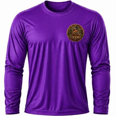 Imagem de Camisa Uv +50 Pássaro Coleiro - Proteção Solar cor:RoxoTamanho:G - Gen