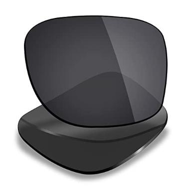 Imagem de Mryok Lentes de reposição para óculos de sol Oakley Crossrange OO9361, HD Polarized, proteção UV, resistente a impactos, Stealth Black, One Size