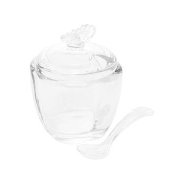 Imagem de Açucareiro de Vidro com Colher Butterfly 11cm Wolff