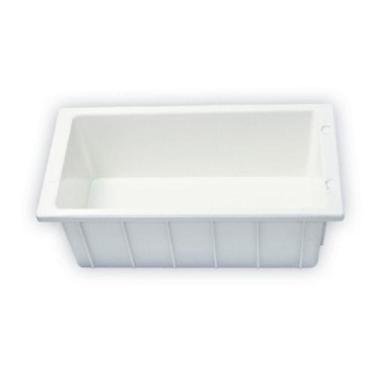 Imagem de Forma retangular para queijo mussarela 4 kg crisan, Branco
