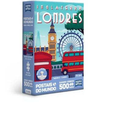Imagem de Toyster- Quebra Cabeça: Postais do Mundo - Inglaterra - Londres - 500 Peças Nano - Game Office