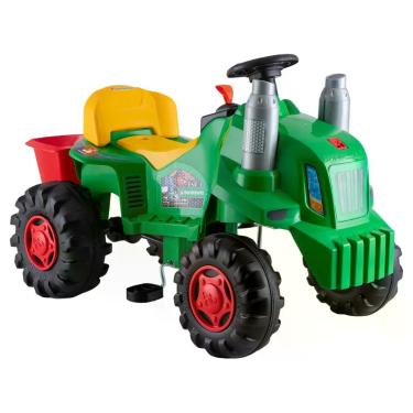 Imagem de Quadriciclo Infantil a Pedal Verde Trator - Bandeirante 1238