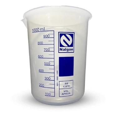Imagem de Becker (Bequer) Plástico 1000Ml Pp Autoclavavel Grad.50/50Ml (Nalgon)
