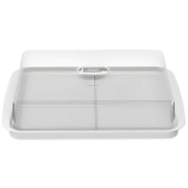 Imagem de Porta Frios Duplo Branco com Tampa Transparente Cozy - 10180/3007 - CO