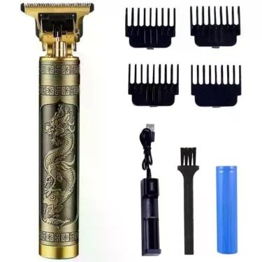 Imagem de Máquina de Acabamento de Barba e Cabelo Recarregável com 4 Pentes - Bo