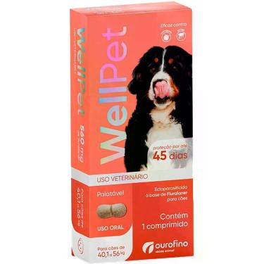 Imagem de Ouro fino wellpet 560mg 40 a 56k