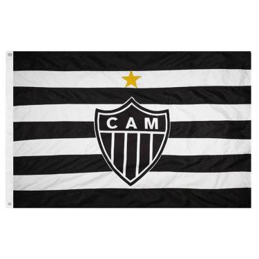 Imagem de Bandeira Oficial do Atlético Mineiro 128 x 90 cm - 2 Panos - JC Flamul