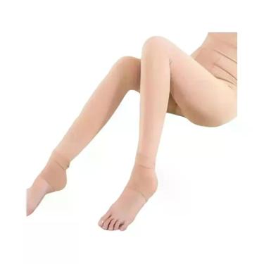 Imagem de Leggings Femininas Forradas Com Lã De Pérola, Calças Térmicas Grossas 