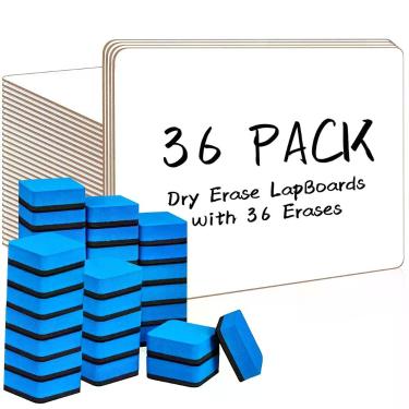 Imagem de Quadro de Escrita PANDRI Kit com 36 Unidades Dupla Face 32x23 cm