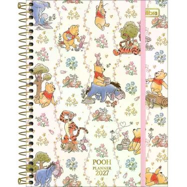 Imagem de Planner Espiral 17,7 x 24 cm Pooh 2027 Tilibra 7302344 Cor:Personagens