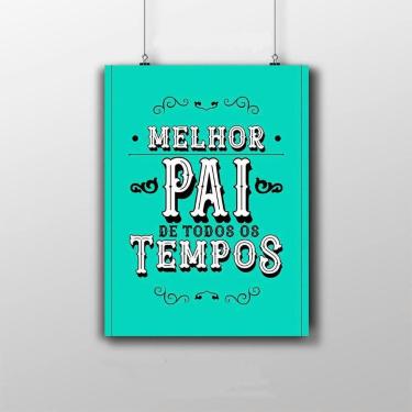Imagem de Placa Decorativa - Melhor Pai De Todos Os Tempos 20X30Cm - Artesanal