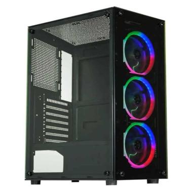 Imagem de Gabinete Kmex Cg-30c5 Atx Mid Tower Lateral De Vidro Temperado Usb 2.0