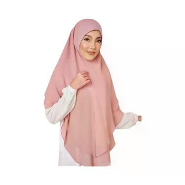 Imagem de Hijab De Chiffon De Dupla Camada Pronto Para Usar, Lenço Para Mulheres