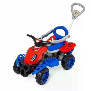 Imagem de Quadriciclo Infantil 2 em 1 Lady Star Spider com Haste Direcionável Pe