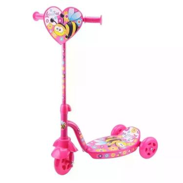 Imagem de Patinete Infantil Estampado Bee 3 Rodas Rosa - Lotus