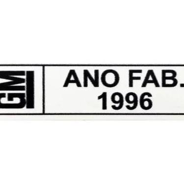 Imagem de Adesivo Etiqueta Ano Fabricação GM Chevrolet 95-24 2017 - SPTS
