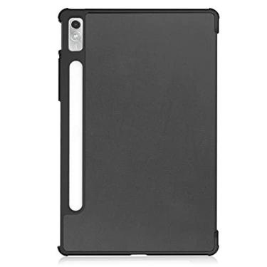 Imagem de Kepuch Couro-PU Capas Bolsas Estojos para Lenovo Tab P11 Pro 2nd 2022 11.2" TB132FU TB138FC - Preto