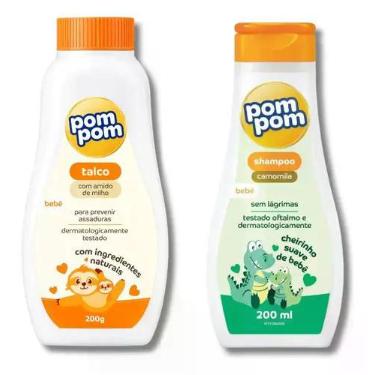Imagem de Kit Bebê Talco + Shampoo Camomila Branco - - PomPom