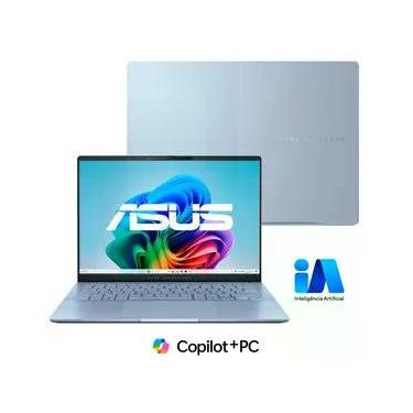 Imagem de Notebook Asus VivoBook S 14, Core Ultra7, 32GB, 1TB GB SSD, Tela de 14" OLED, Mist Blue - S5406SA-PP097W