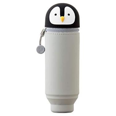 Imagem de LIHIT LAB Estojo de lápis Kawaii com pinguim japonês para escola, escritório, faculdade, material escolar fofo, porta-lápis para meninas, estojo de lápis para artista, pinguim (A7712-10)