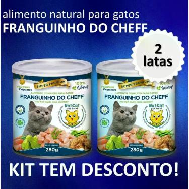 Imagem de Kit Ração Úmida Delícia NatCat Pet Food para Gatos Franguinho do Cheff