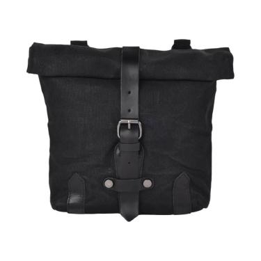 Imagem de Bolsa Lateral Vintage Impermeável De Lona Encerada a Óleo Para Motocic