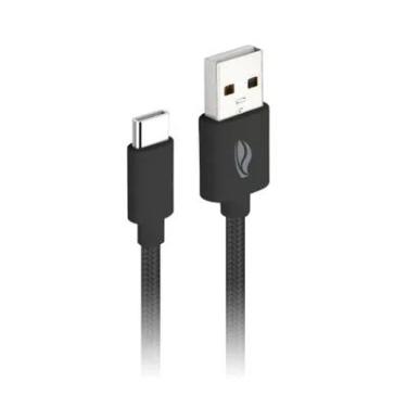 Imagem de Cabo USB C3tech, P/ Tipo C, 1 Metro, 2A, Preto - Cb-C11bk
